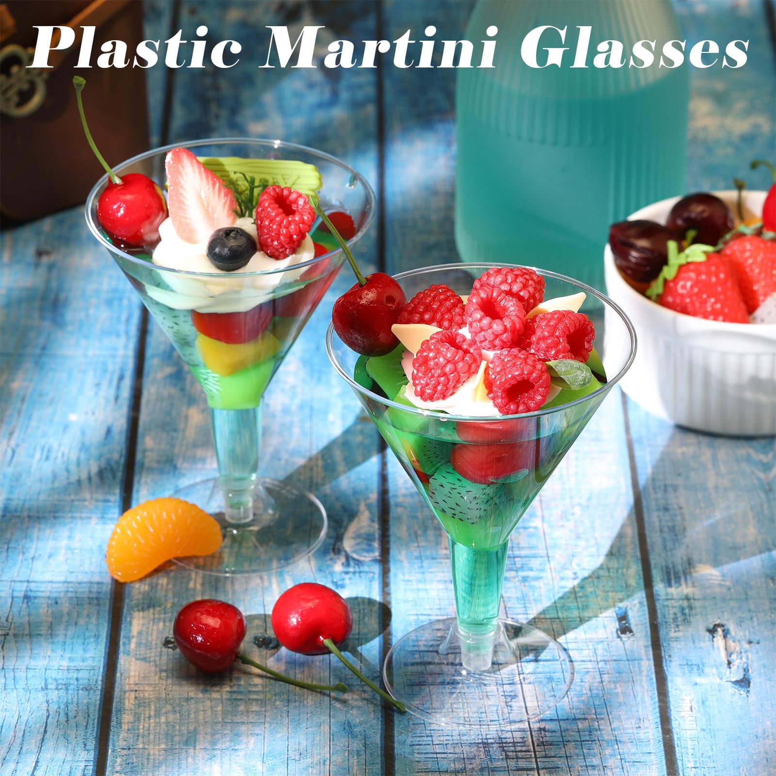 Copas Yinkin Martini apilables, ahorro de espacio