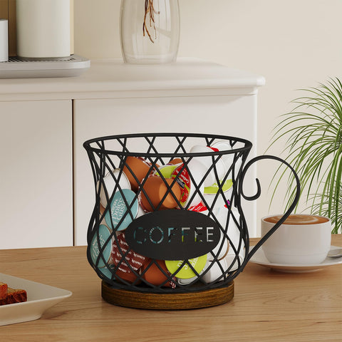 YINMIT organizador de cápsulas con mango de madera para transporte cómodo.