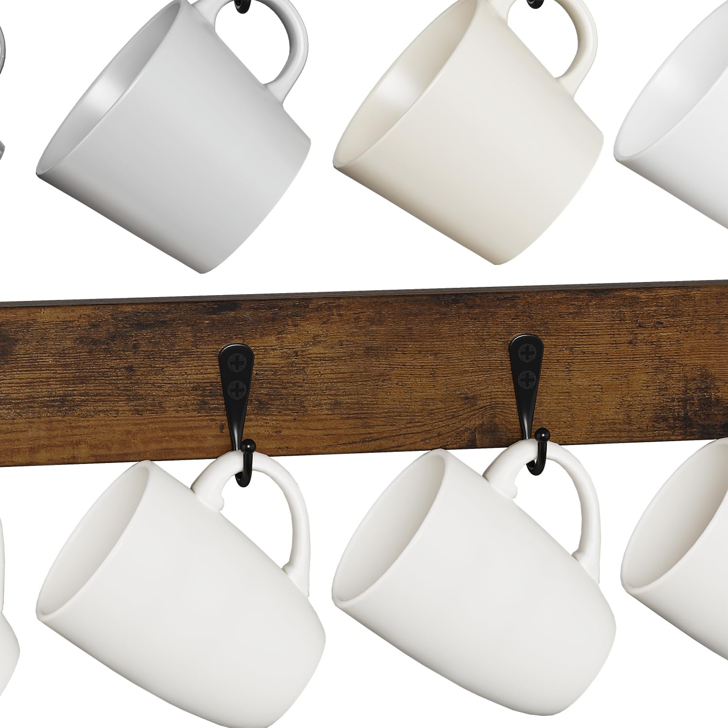 YINMIT tazas pequeñas y medianas en ganchos para ahorrar espacio