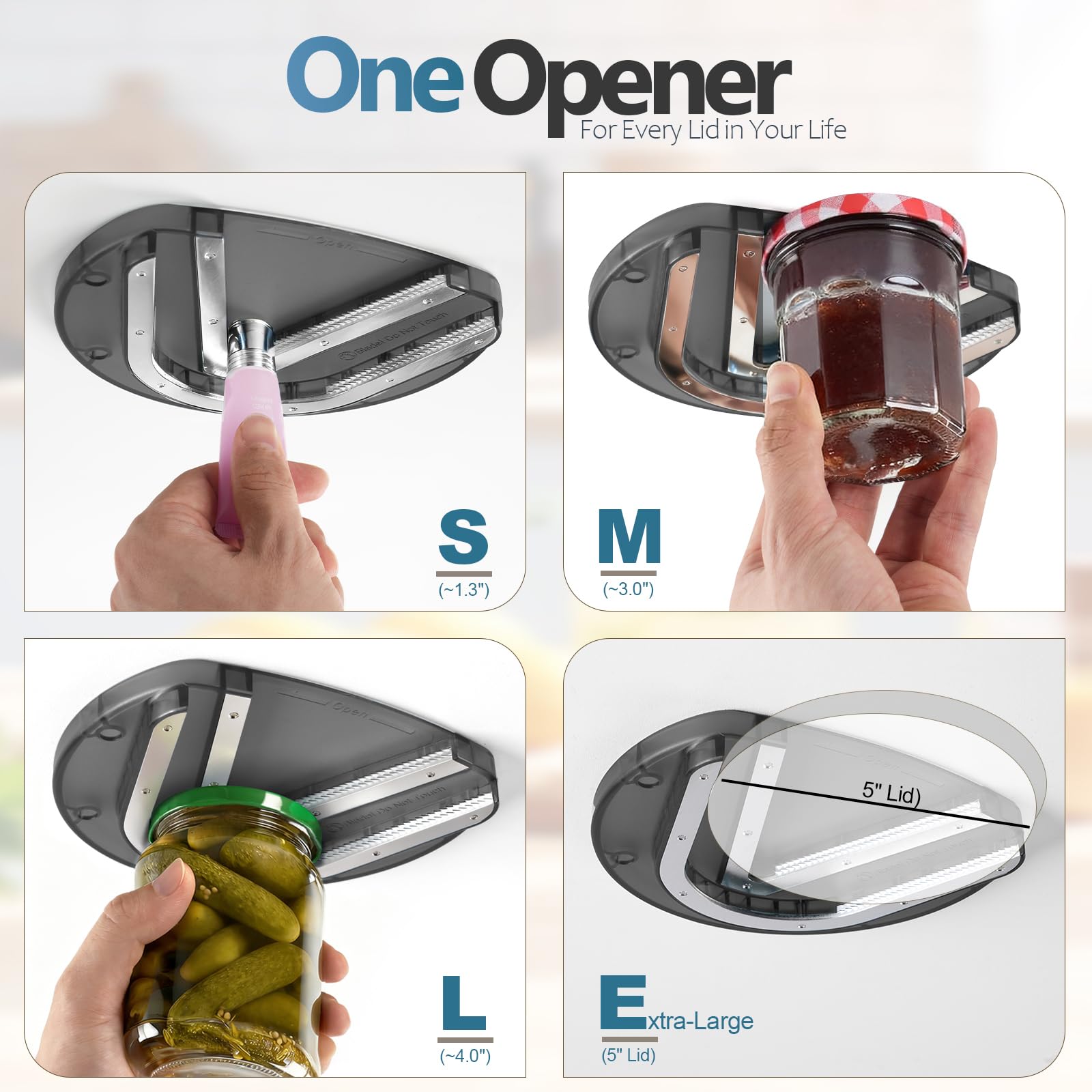 YIORTWO dientes serrados de acero para agarre firme en tapas