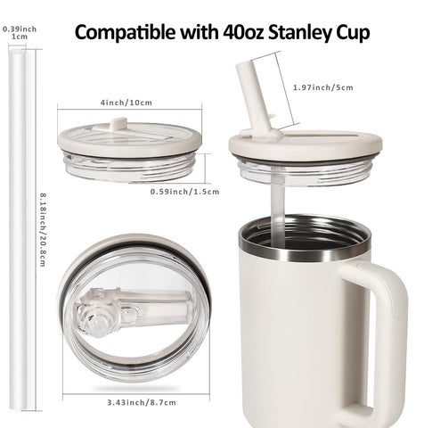 Ajuste seguro en la Stanley Cup de 40 oz para hidratación constante.