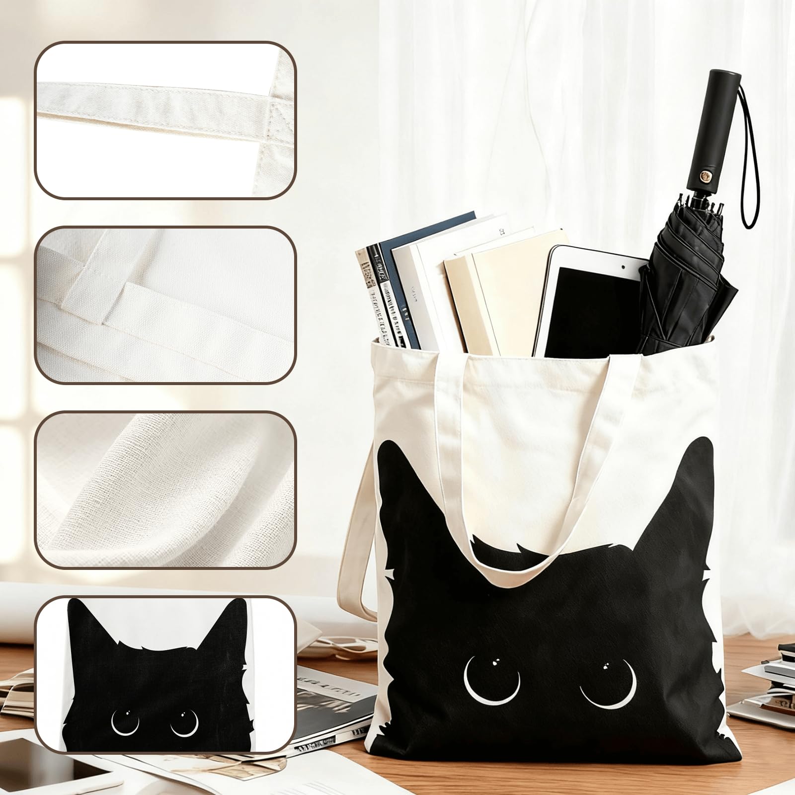 Yivona bolsa para lectores, ideal para libros y cuadernos.