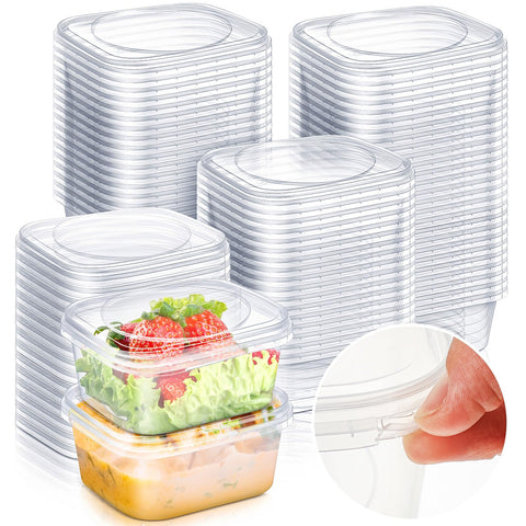 Yiyiring contenedor de alimentos 8oz transparente para ver porciones