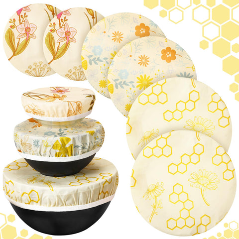 Cubiertas Yiyiring para tazones, juego de 6 piezas, sellado reutilizable.
