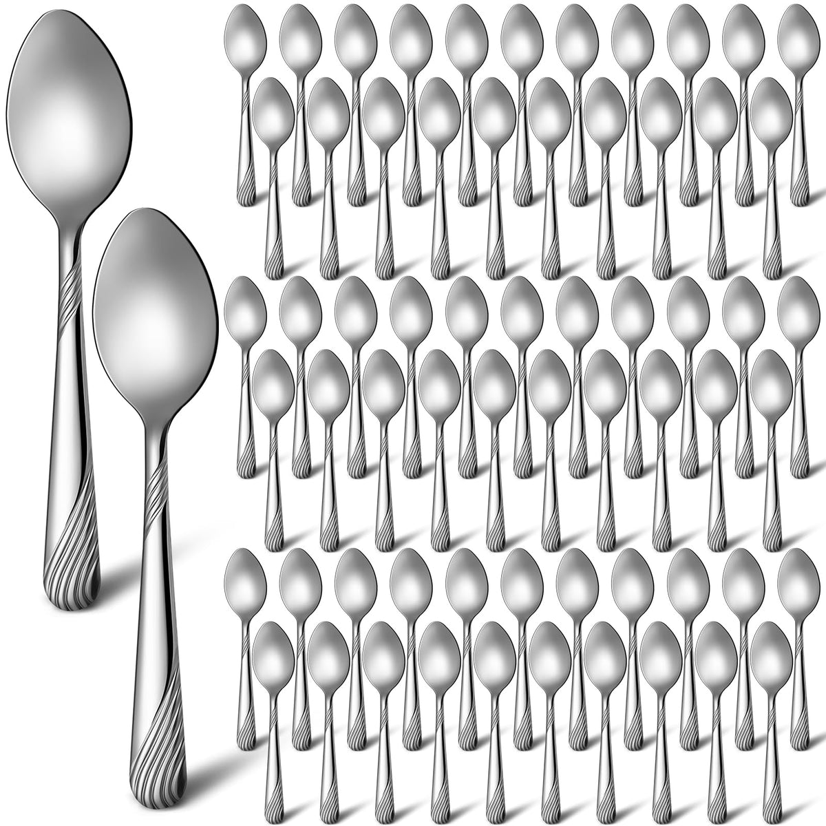 Cucharas Yiyiring para cena, 200 piezas, ideales para comidas diarias.