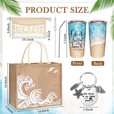 Neceser cosmético impermeable Yiyiring para playa y artículos pequeños