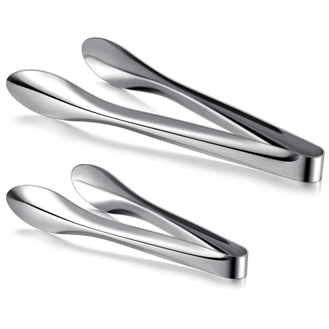 Pinzas para servir Yiyiring de 12 pulgadas con acabado pulido, ideales para platos calientes