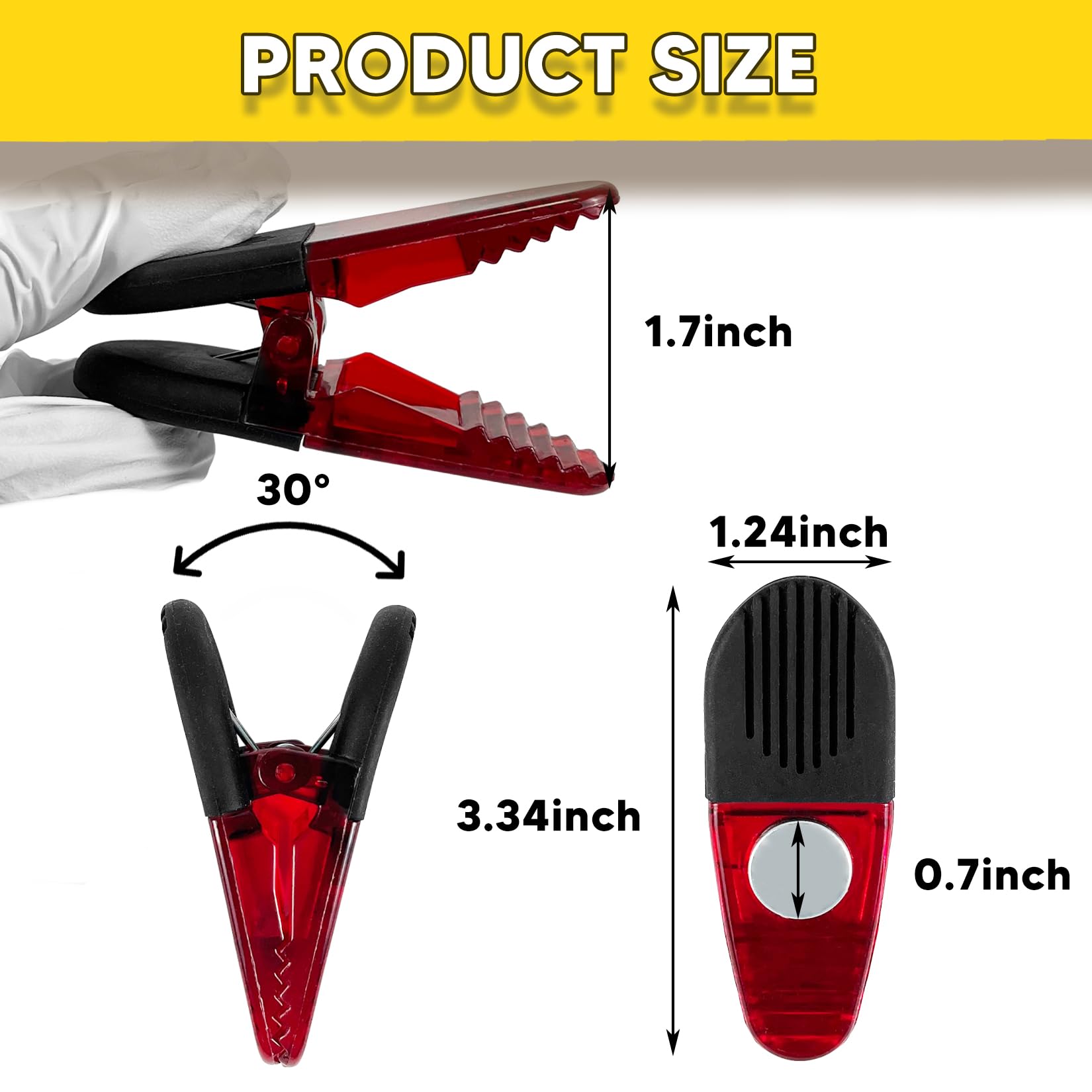 YIYITOOLS clip de plástico duradero con resorte resistente.