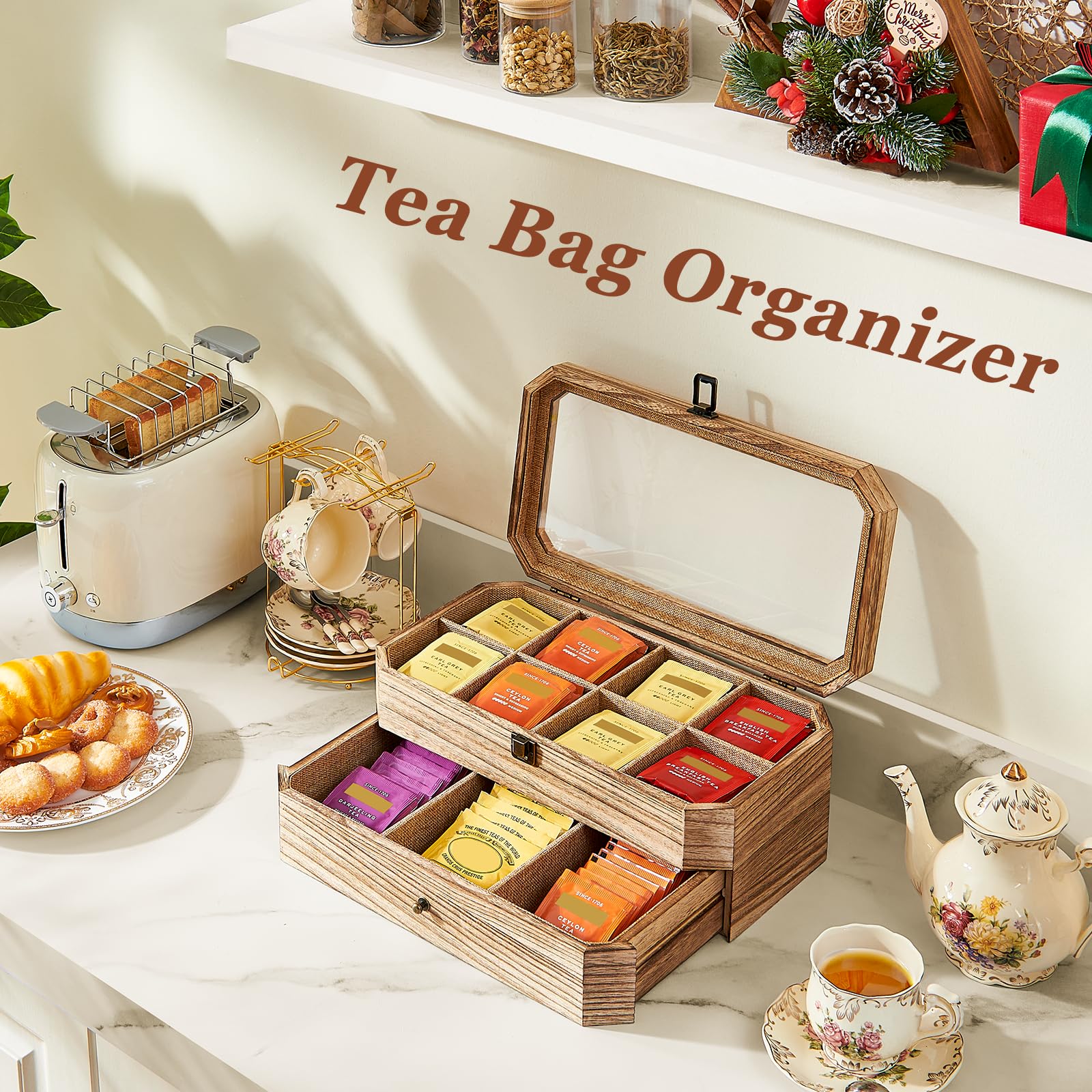 YIYYZI ideal como regalo de Navidad para amantes del té.