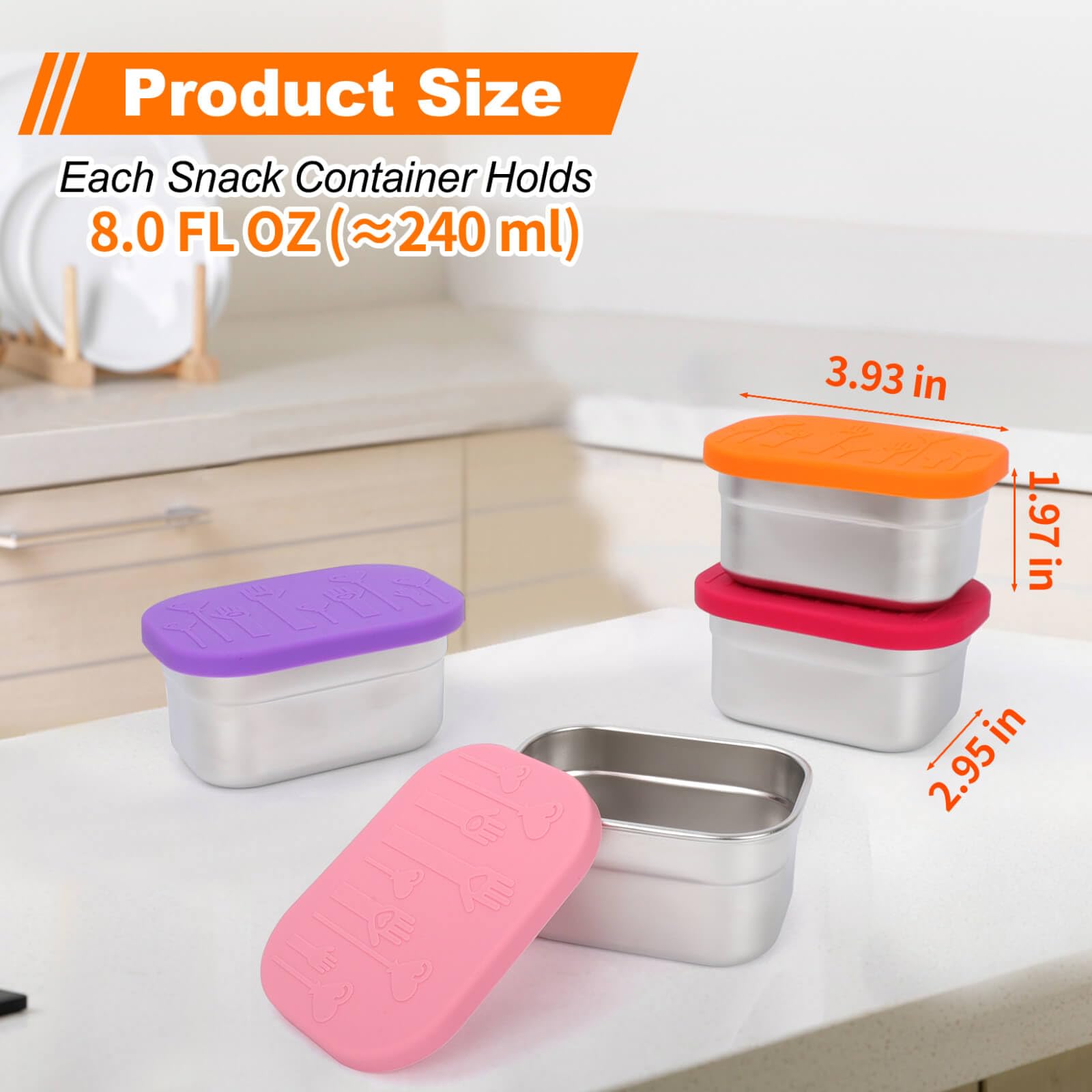 Tapas de silicona sin BPA de YJSLICT para cierre hermético y seguro.