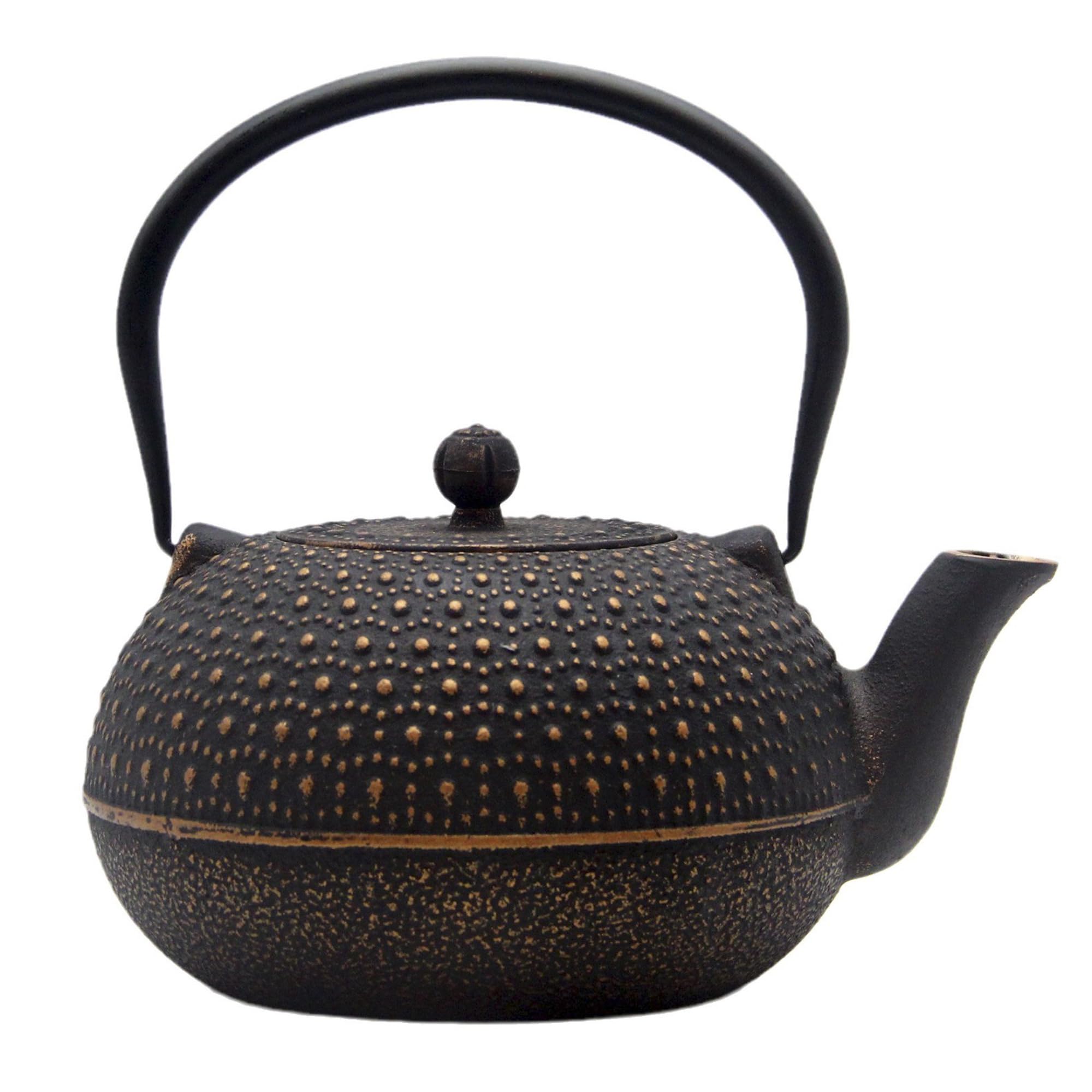 Tetera YJX de hierro con diseño tetsubin para hervir agua y preparar té