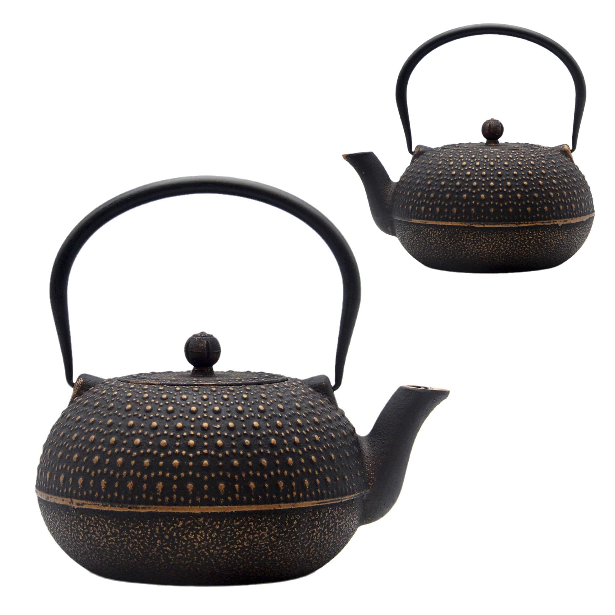 Tetera de hierro YJX decorativa para la cocina con acabado duradero