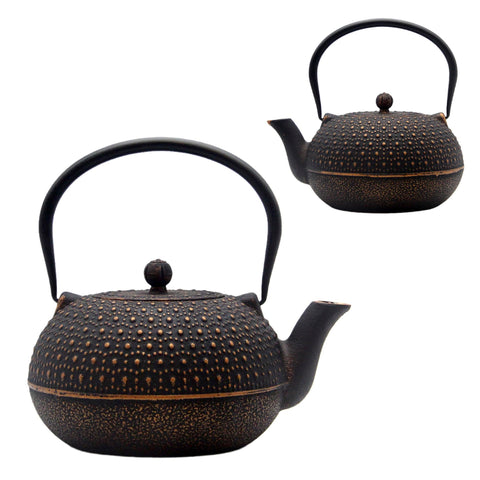 Tetera de hierro YJX decorativa para la cocina con acabado duradero