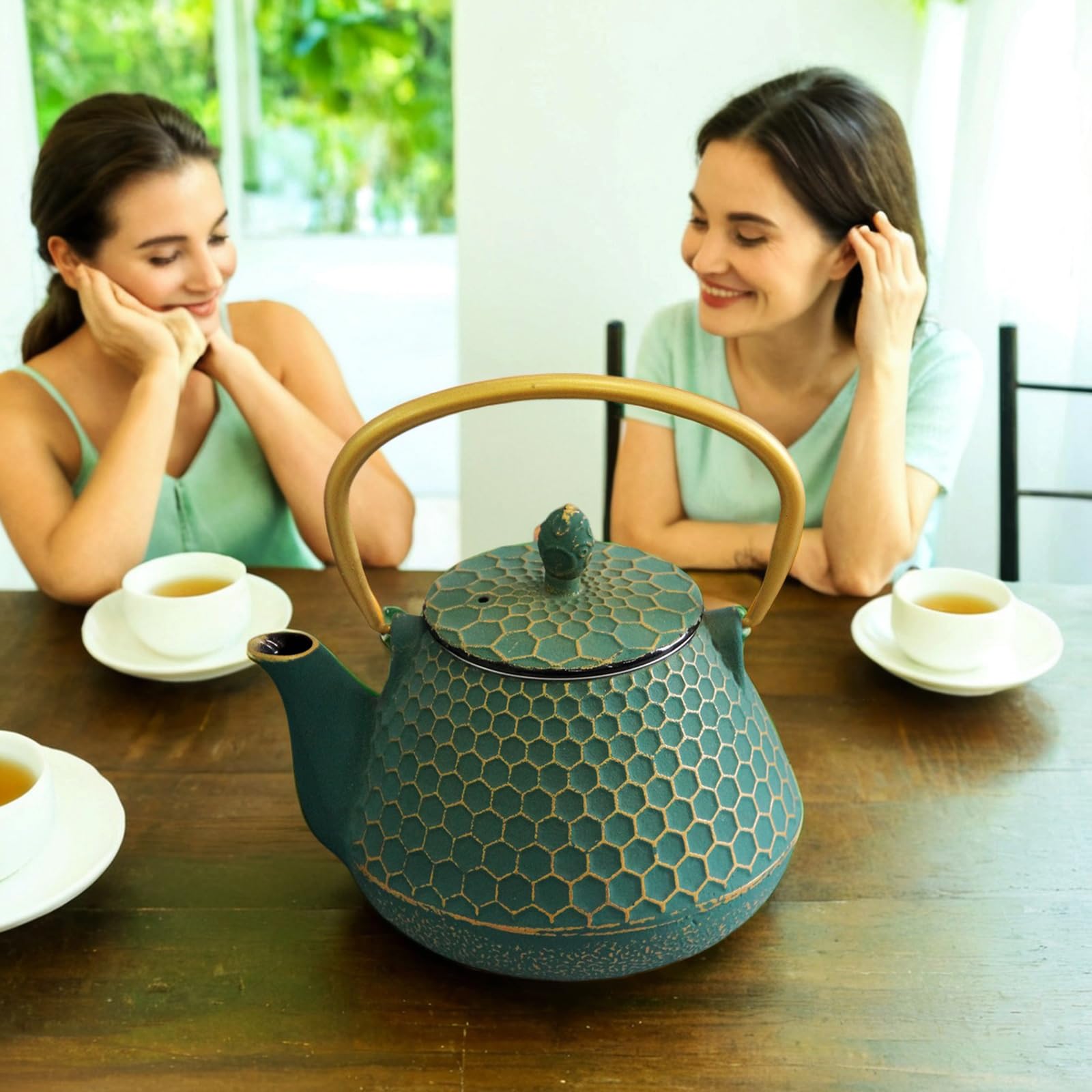 Capacidad 1000 ml de YJX Tetsubin para 2-4 tazas.