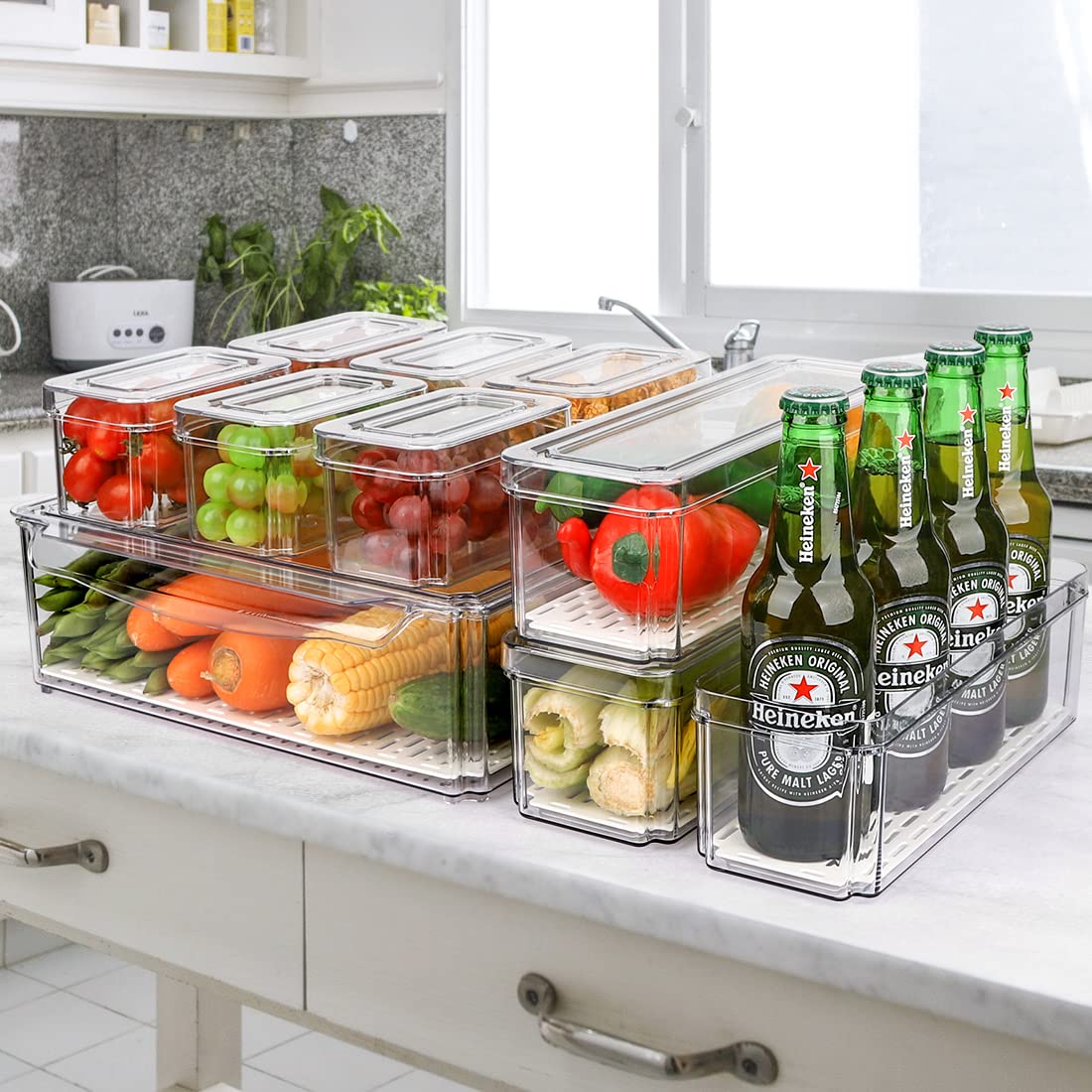 Cereal-frutas-verduras-higiene YKIOKE para almacenar alimentos con orden.