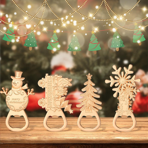 Empaque individual de YKLIGTN, abrebotellas navidad, listo para regalo.