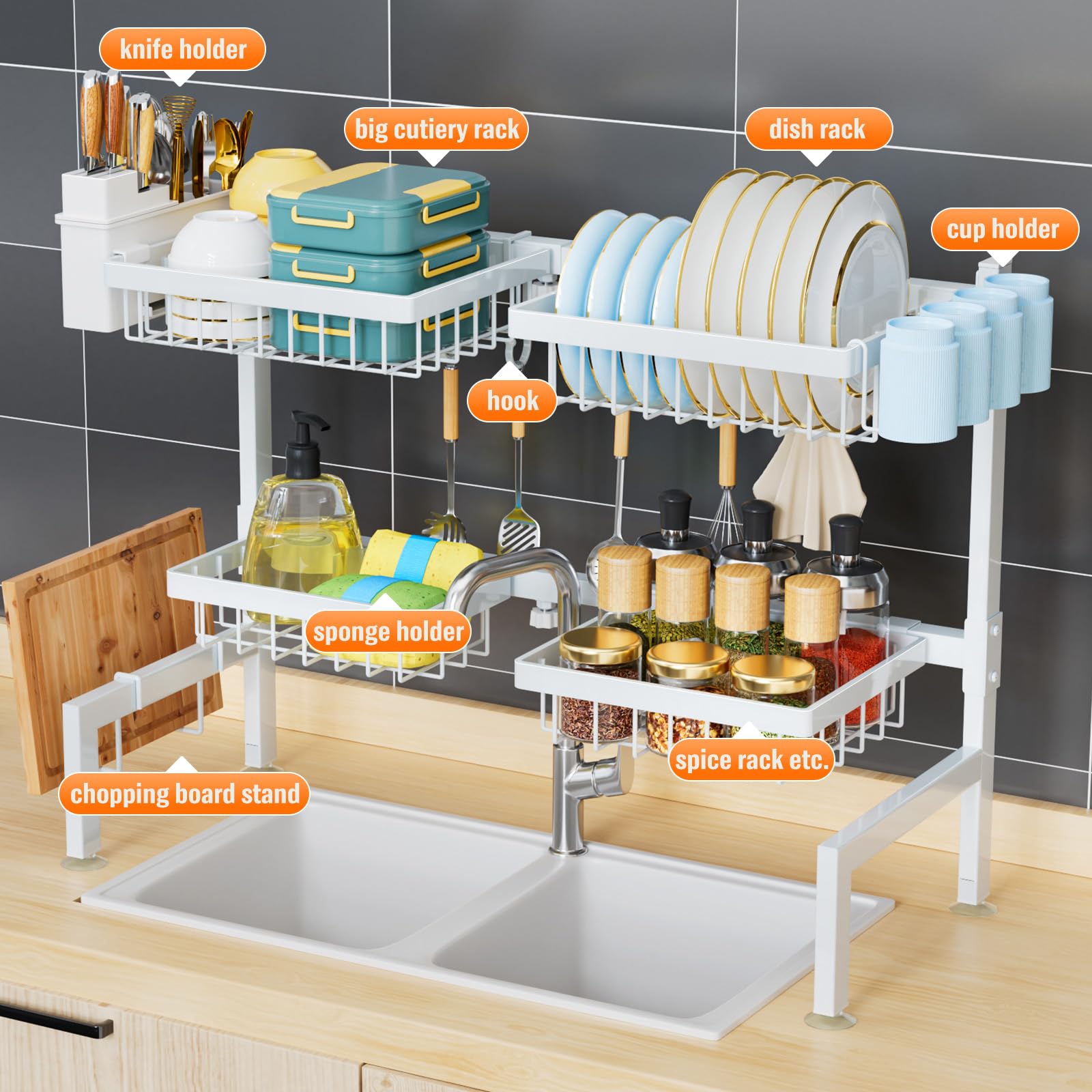 YKLSLH organización eficiente de la cocina manteniendo superficies secas