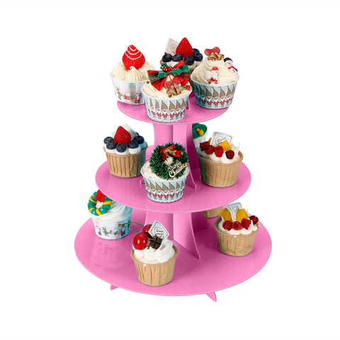 YLDW presentacion-postres-tortas-frutas: muestra postres en torre vertical