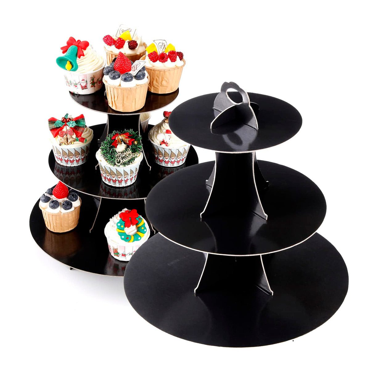 Torre de pasteles YLDW 3 niveles, estable y elegante