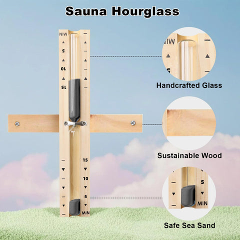 Diseño en madera natural y vidrio claro de YLTIMER para spa.