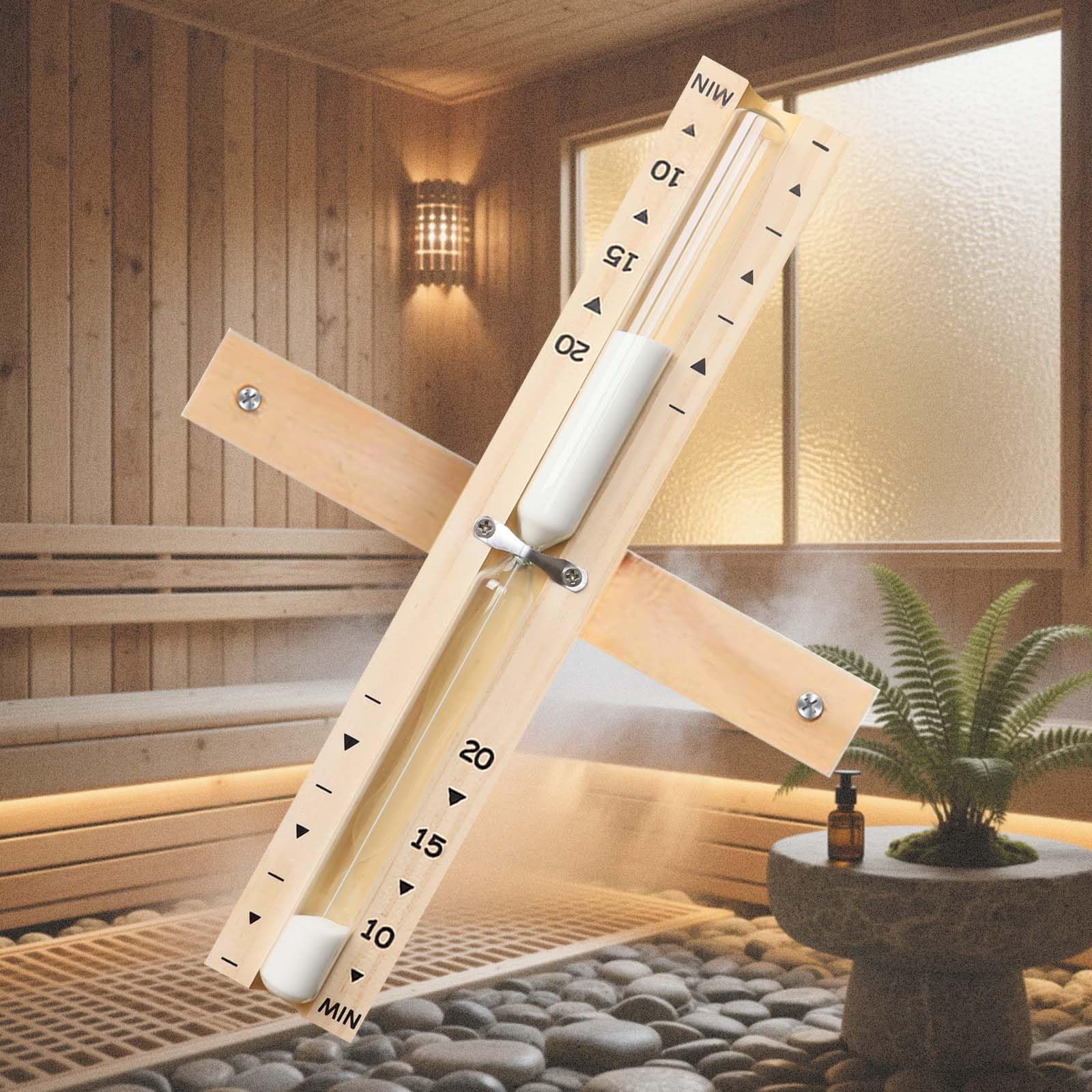 YLTIMER temporizador de arena para sauna, resistente al calor durante uso intenso.