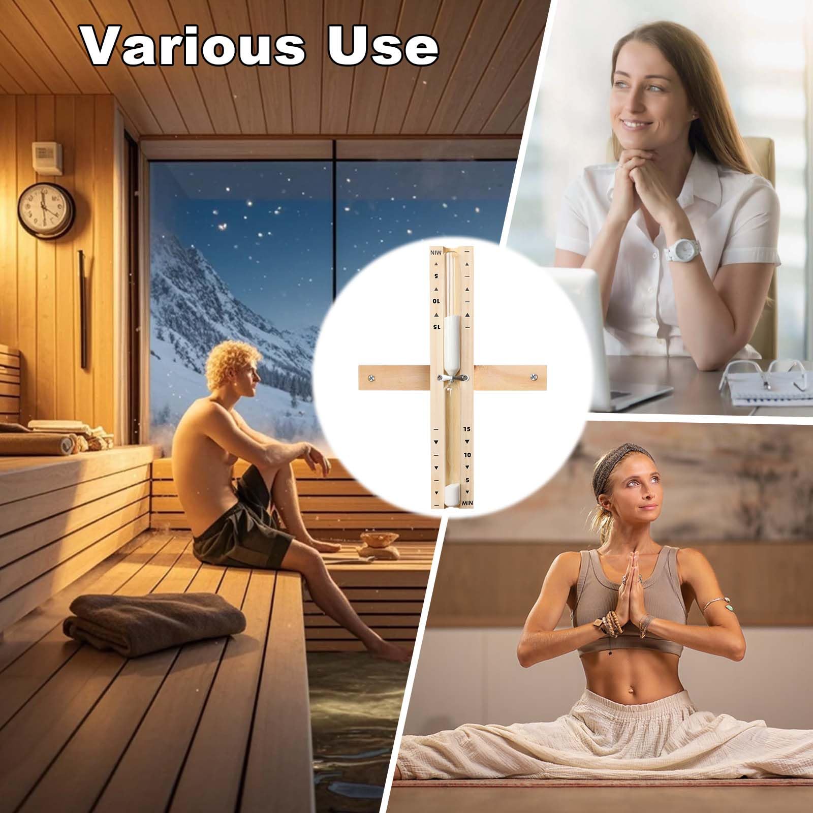 YLTIMER 25 minutos, diseñado para saunas y espacios húmedos.
