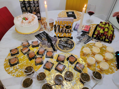 Manteles decorativos dorados de YLUSUJAKX para una mesa festiva