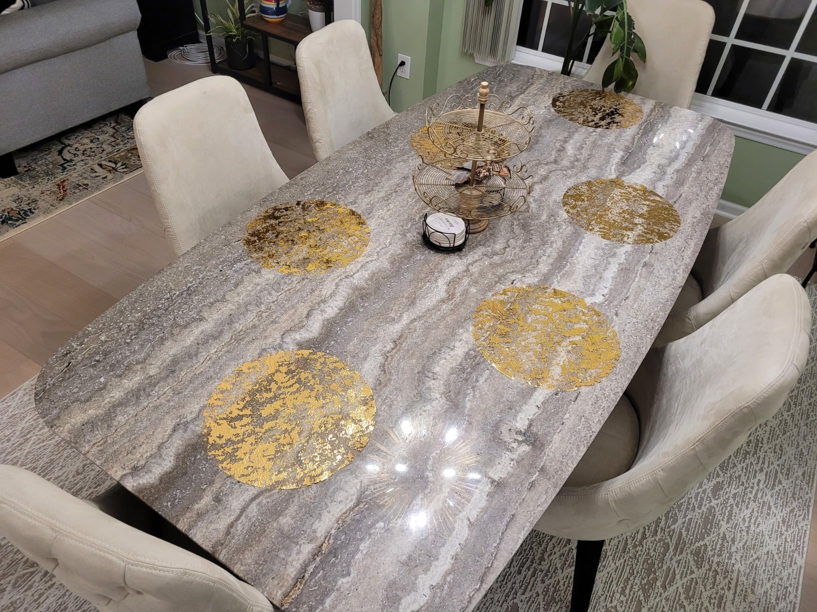 YLUSUJAKX manteles dorados para boda, toque de lujo para la mesa