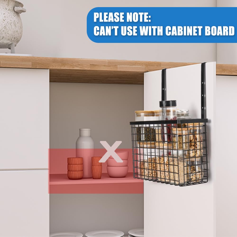 YMCCOOL Organizador de puerta de cocina de acero resistente para ordenar envoltorios