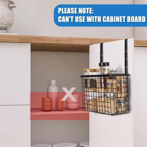 YMCCOOL Organizador de puerta de cocina de acero resistente para ordenar envoltorios