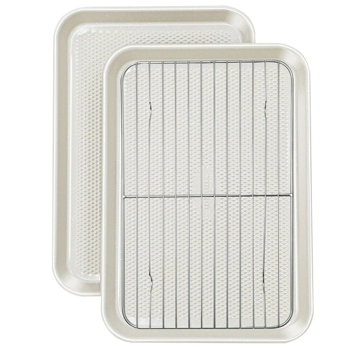 Ymiton bandejas para hornear, conjunto doble para galletas crujientes y horneado uniforme.