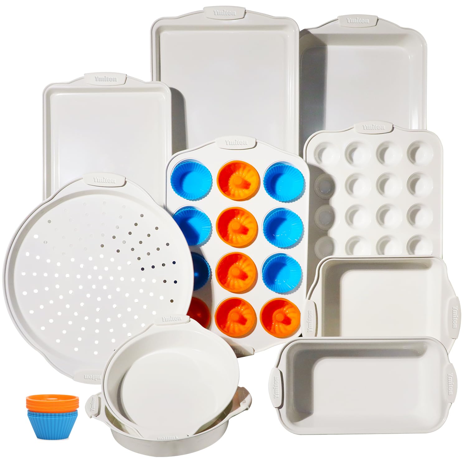 Conjunto Ymiton para hornear 34 piezas, sirve para repostería variada.