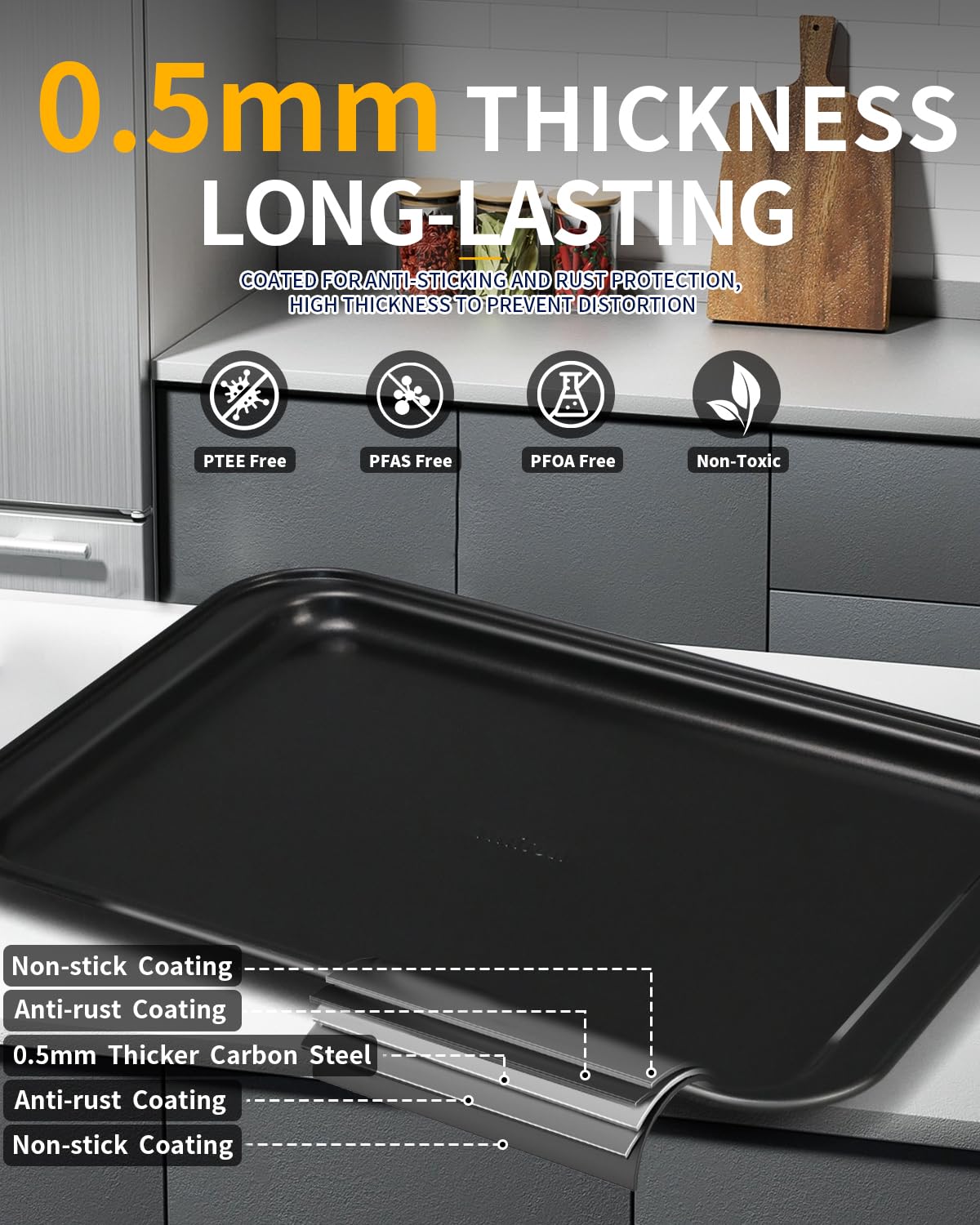 Ymiton molde pan rectangular para panes caseros con rendimiento estable