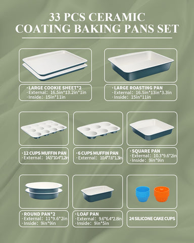 Moldes para pastel redondos cerámicos para horneados uniformes