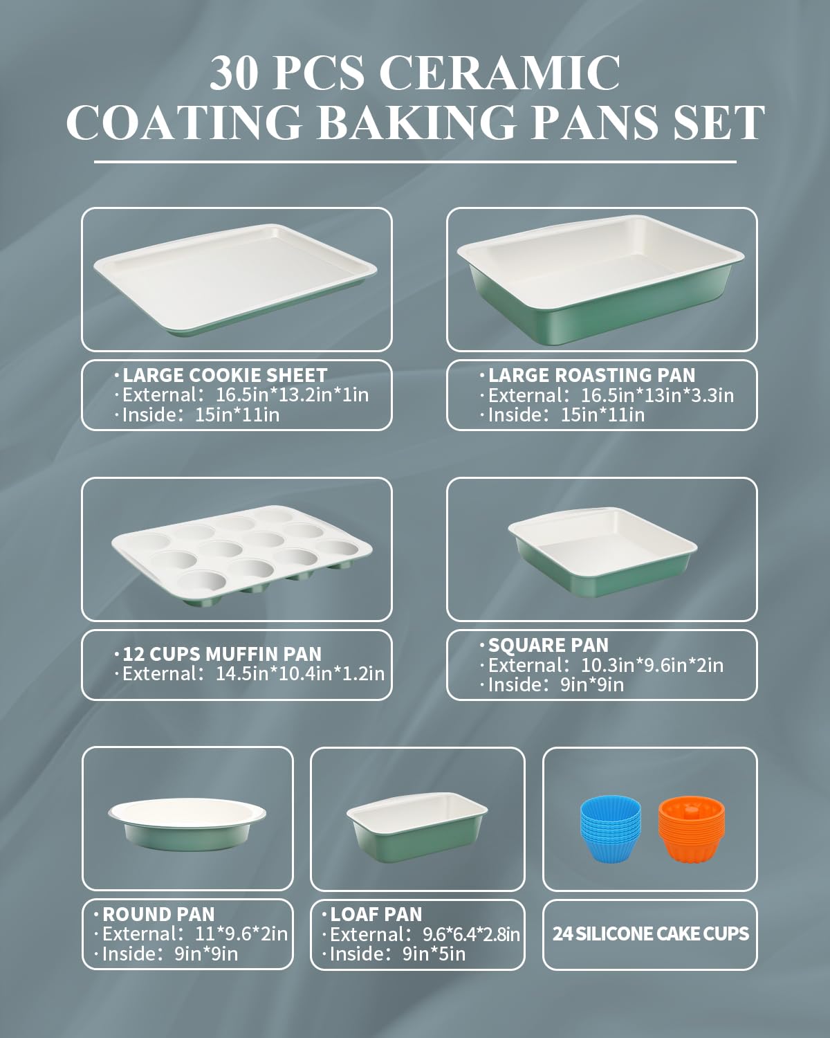 Ymiton moldes redondos para pasteles cerámicos, horneado perfecto