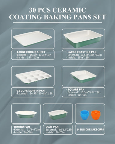 Ymiton moldes redondos para pasteles cerámicos, horneado perfecto