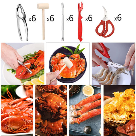 Ymkf Sqqr tenedores-concha para mariscos, extracción limpia de la carne