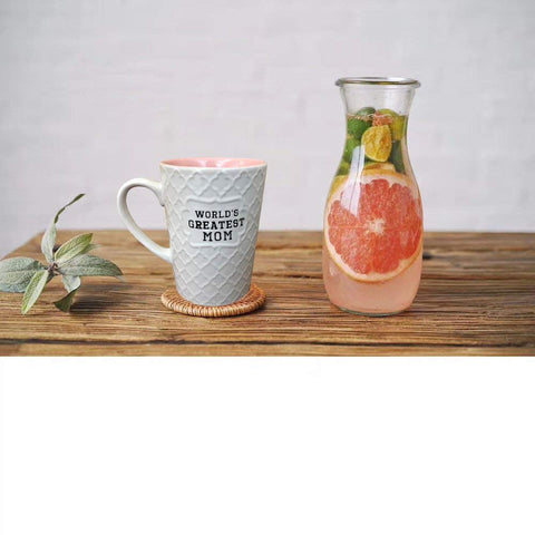 Taza Ynsfree con impresión a dos lados, bebida diaria perfecta.
