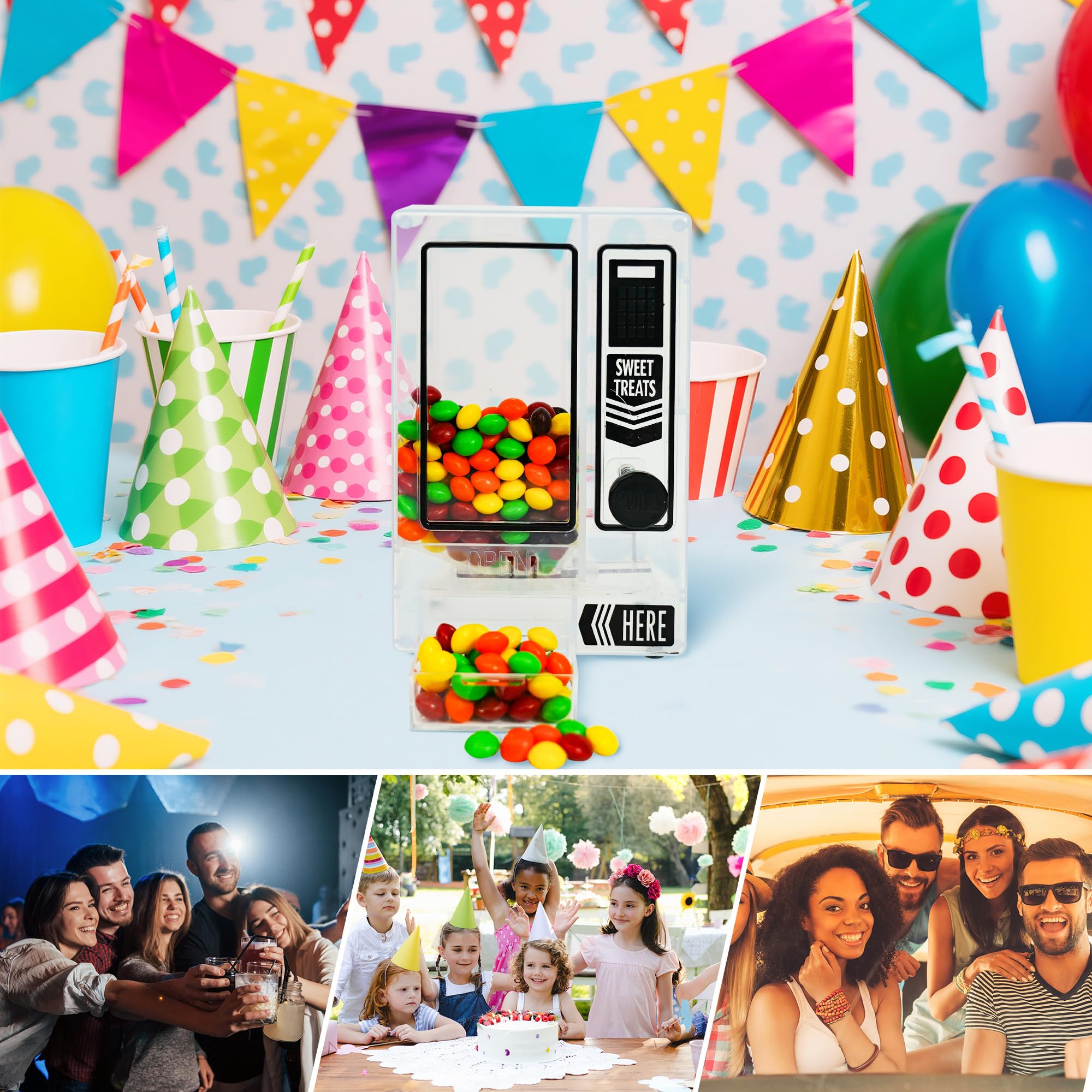 YOBRO Dispensador de caramelos, regalo ideal para cumpleaños o fiestas