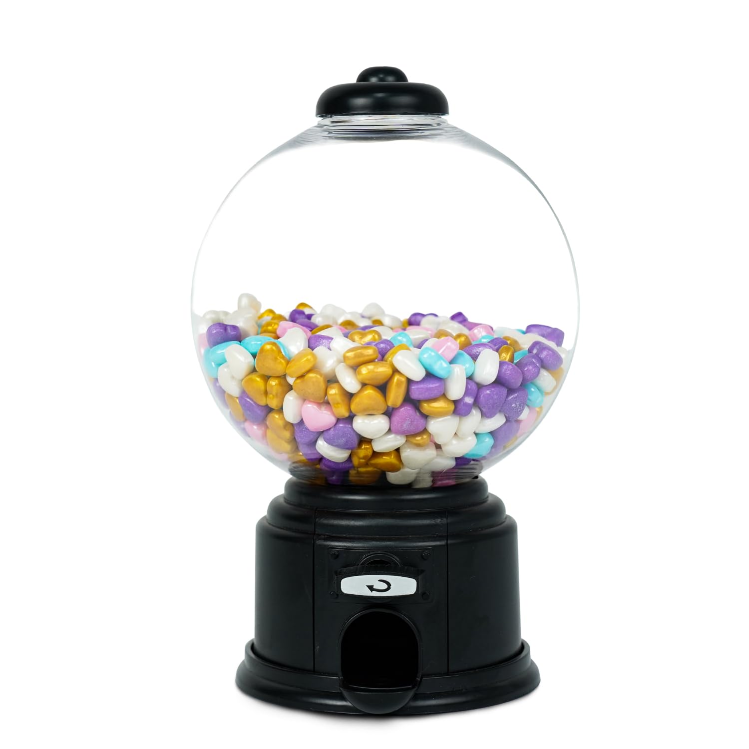 YOBRO mini máquina de dulces en escritorio negro, ideal para diversión diaria.