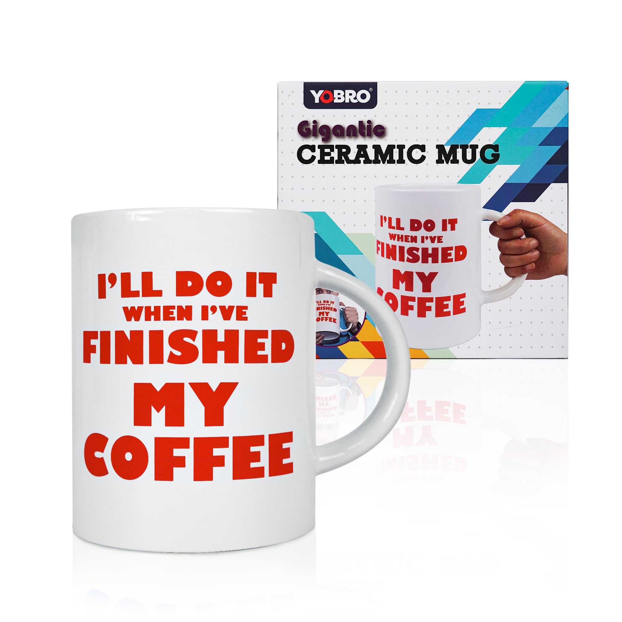 Taza YOBRO extragrande de 67 onzas, ideal para porciones generosas de café