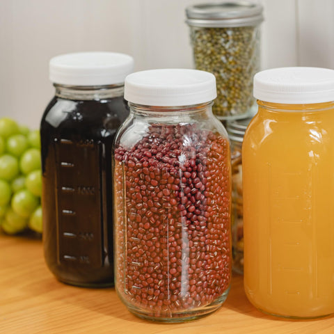Yodecy jarra vidrio para cocina y reutilización diaria.