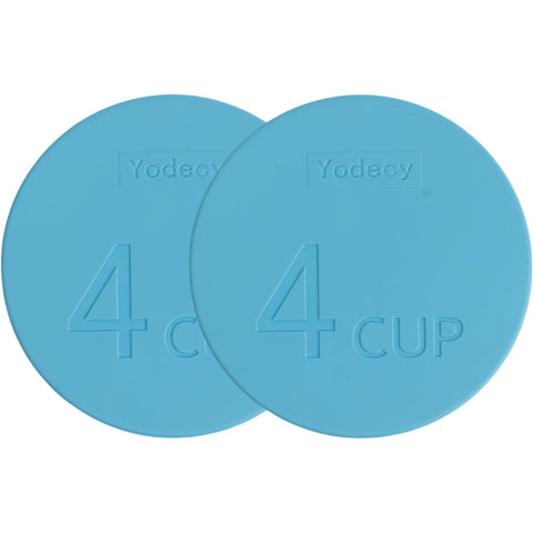 Tapas de silicona Yodecy para cuencos de 4 tazas, ajuste perfecto para conservar frescura.