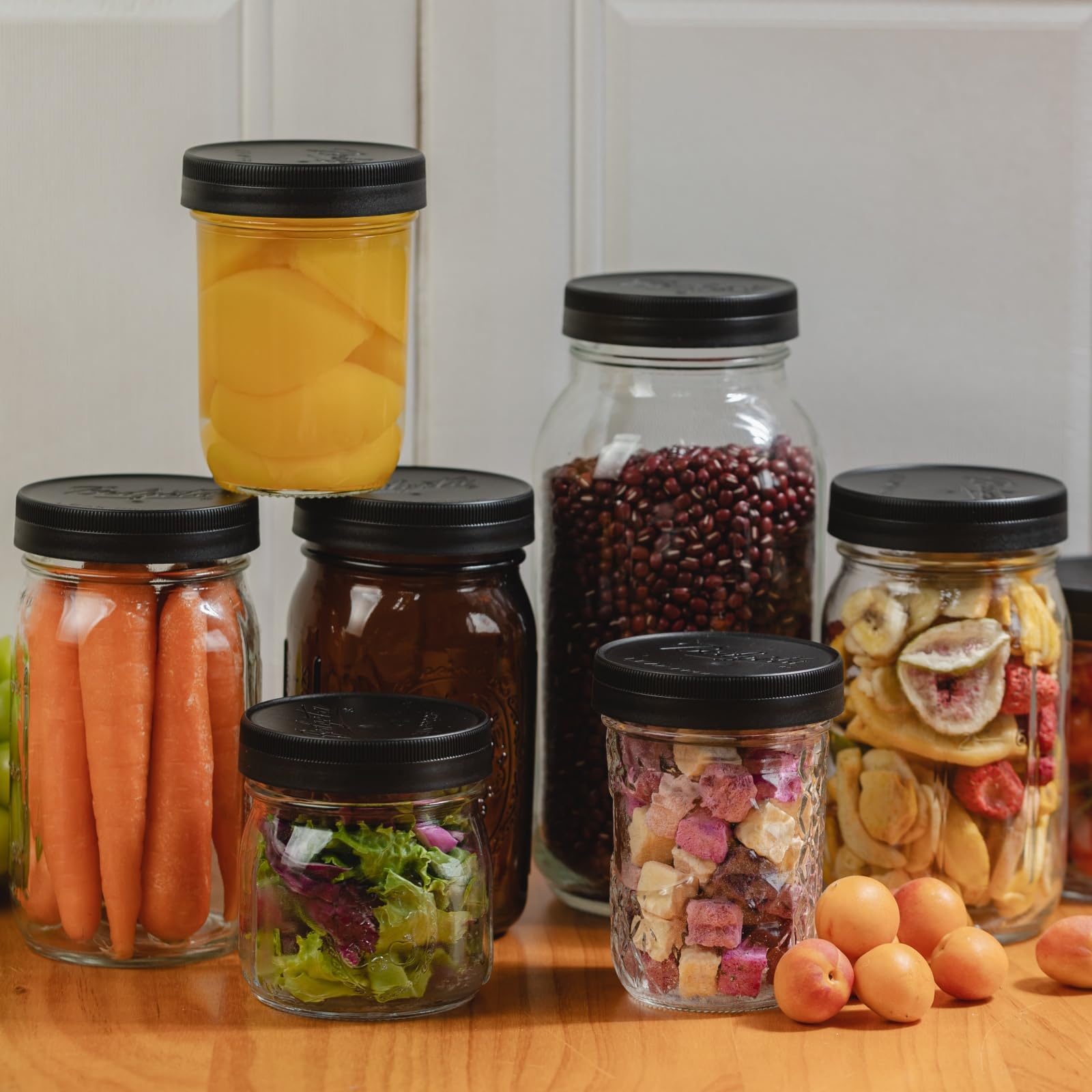 Uso en cocina y almacenamiento diario con protección de luz.