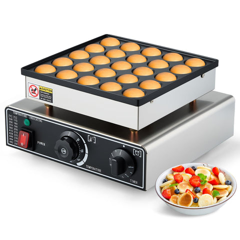 YODHOSA mini máquina poffertjes, vista frontal, rendimiento robusto para alto rendimiento.