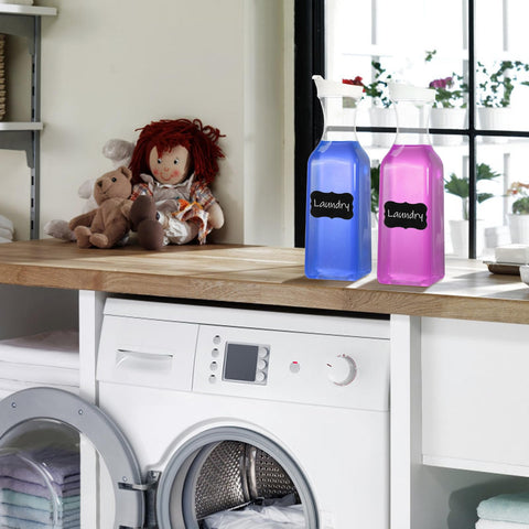 Jarra Youeon apta para dispensar detergente y suavizante en casa.