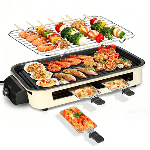 YOHAWJAN plancha eléctrica interior 1500W vista frontal para cocina rápida