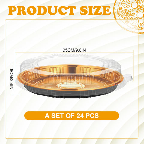 Bandeja para pastel Yoiemivy de 9 pulgadas con tapa transparente, ideal para fiestas.