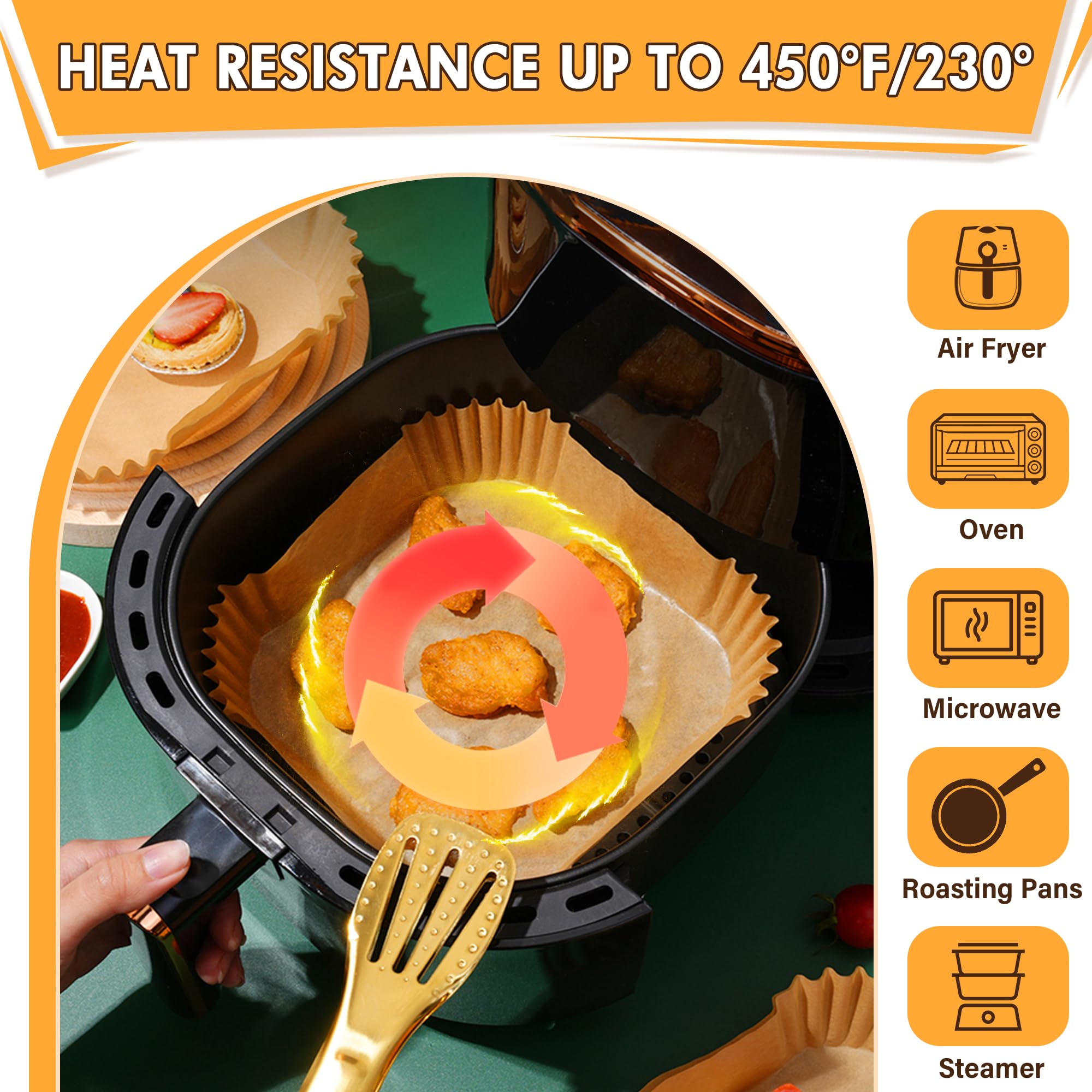 Liner antiadherente YOISDJL, resistente a grasa y calor, ideal para repostería