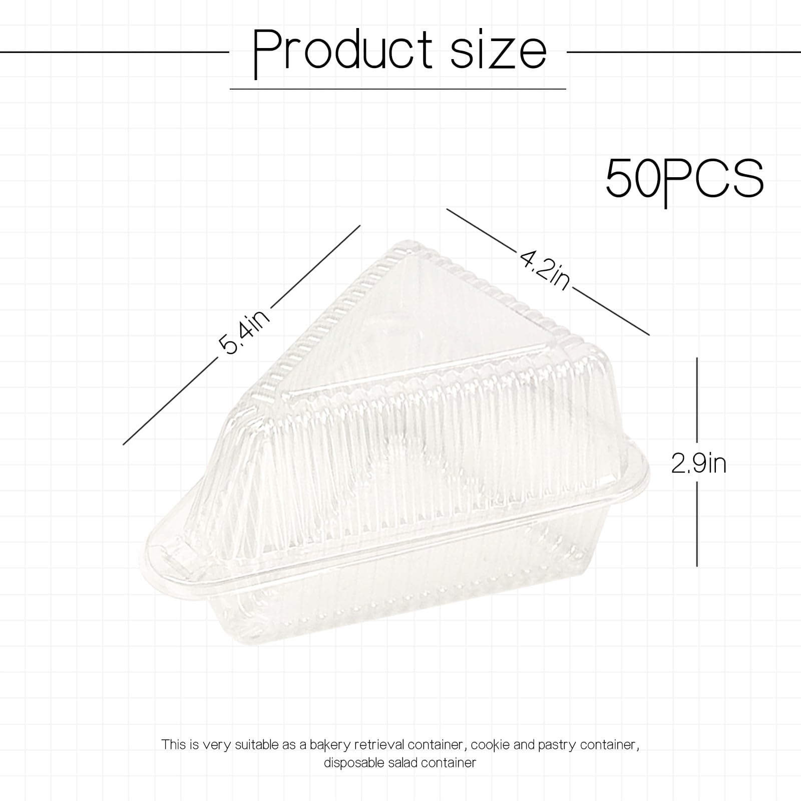 YOIYINI caja de porciones con diseño triangular y bordes suaves para seguridad.